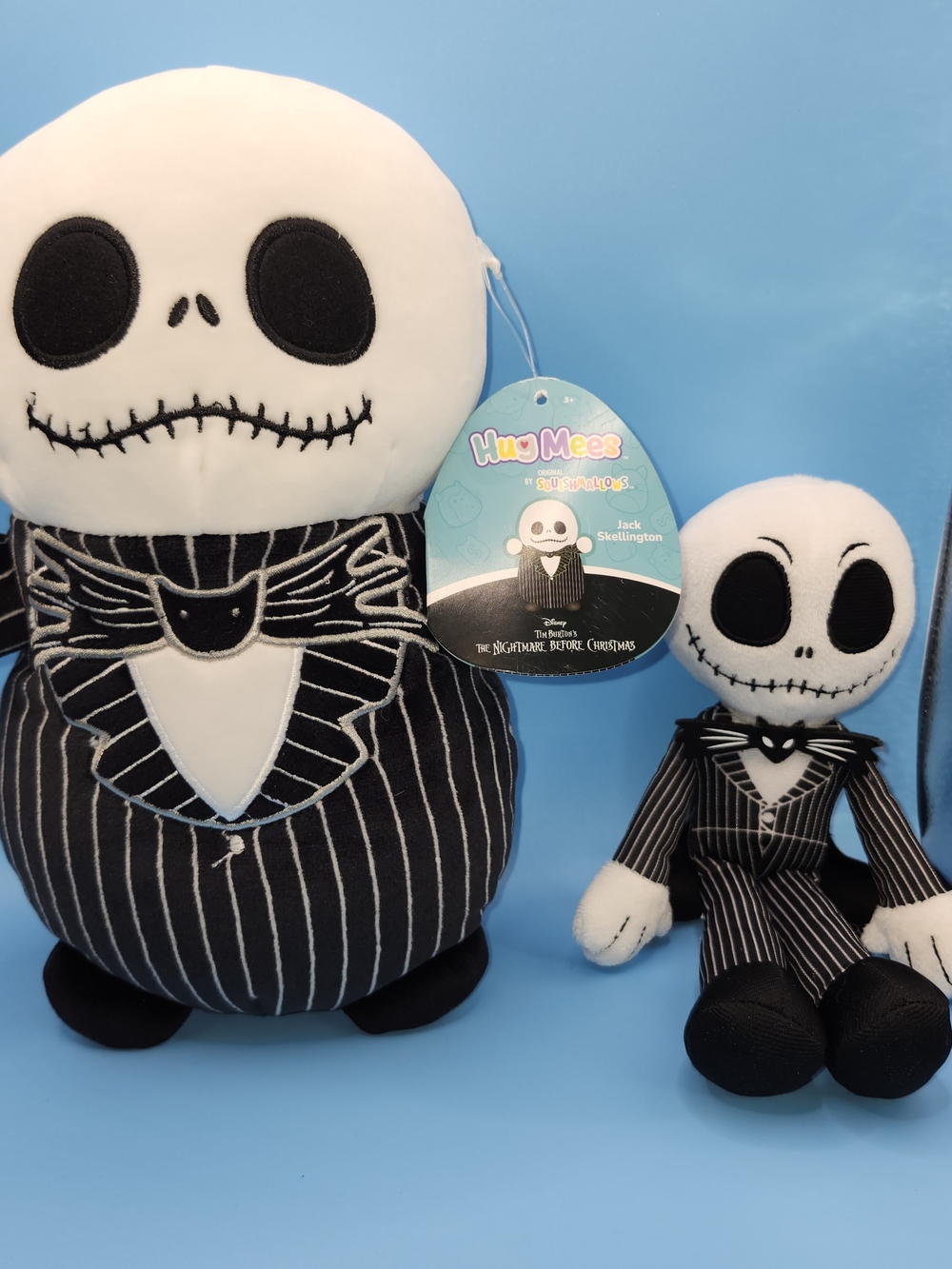 Disney Nightmare B4 Christmas Jack Skellington HugMees Plush Set/Lrg NWT/sm nwot